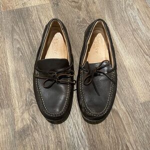 Sperry Top-Sider Leather Driving Moccasins Men 8.5M Brown Loafers Comfort Shoes